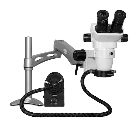Scienscope SSZ Stereo Zoom Microscope With Fiber-Optic LED On Articulating Arm SZ-PK3-AN